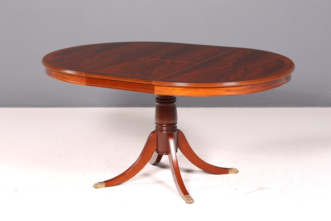 Wunderschöner Runder Englischer Esstisch ausziehbar Mahagoni Antik Stil Küchentisch Esszimmertisch Vintage Holz