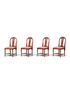 4x Edle Englische Stühle Englisch Dining Chairs Antik 60er Jahre Küchenstühle Stuhlset