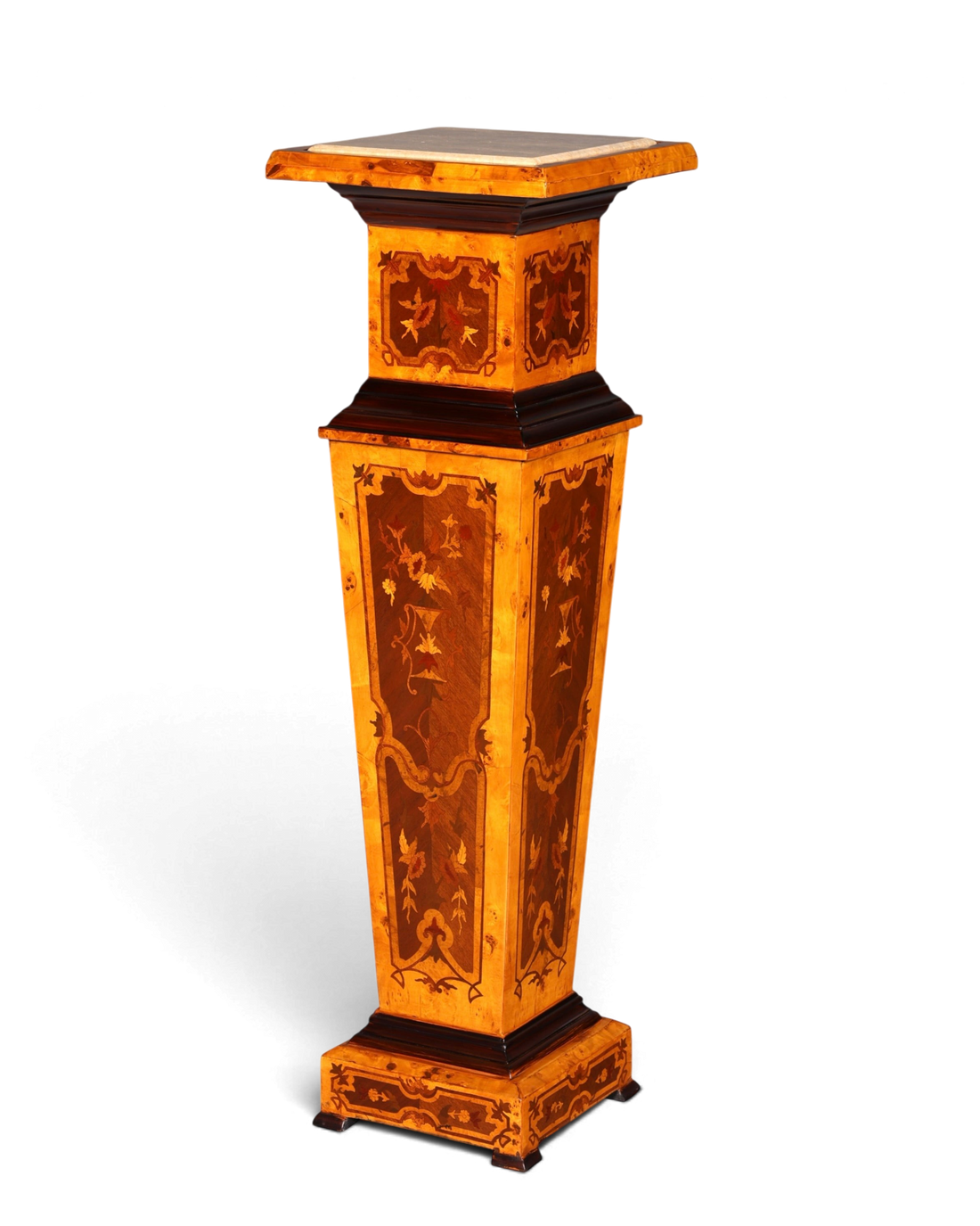 Traumhafte Barock Stil Säule Louis XV Blumensäule Naturstein Marmor Ablage Tisch