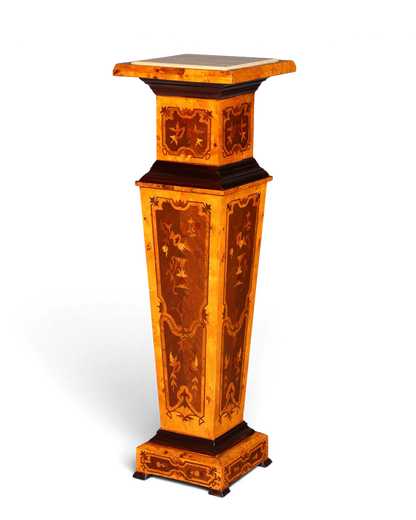 Traumhafte Barock Stil Säule Louis XV Blumensäule Naturstein Marmor Ablage Tisch