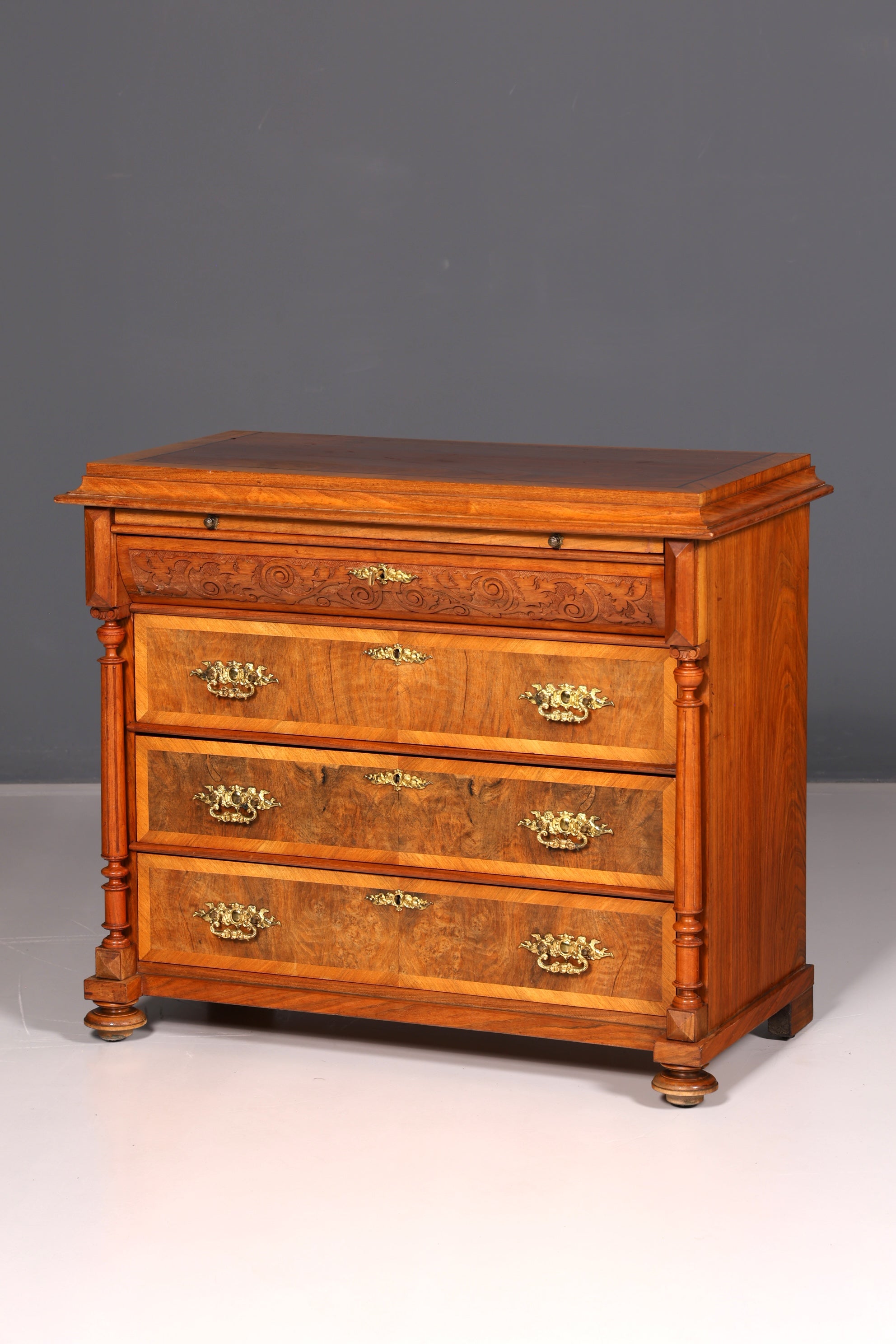Wunderschöne Gründerzeit Kommode Jugendstil Antik Sideboard Schubladenkommode Wäschekommode Massivholz