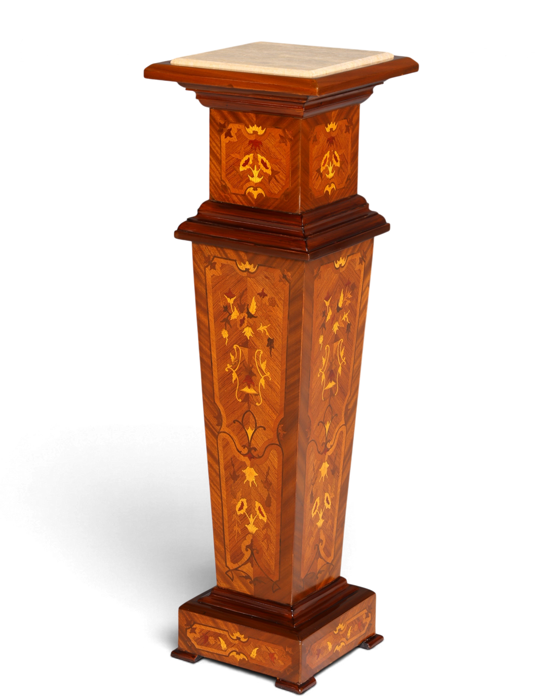 Traumhafte Barock Stil Säule Louis XV Blumensäule Naturstein Marmor Ablage