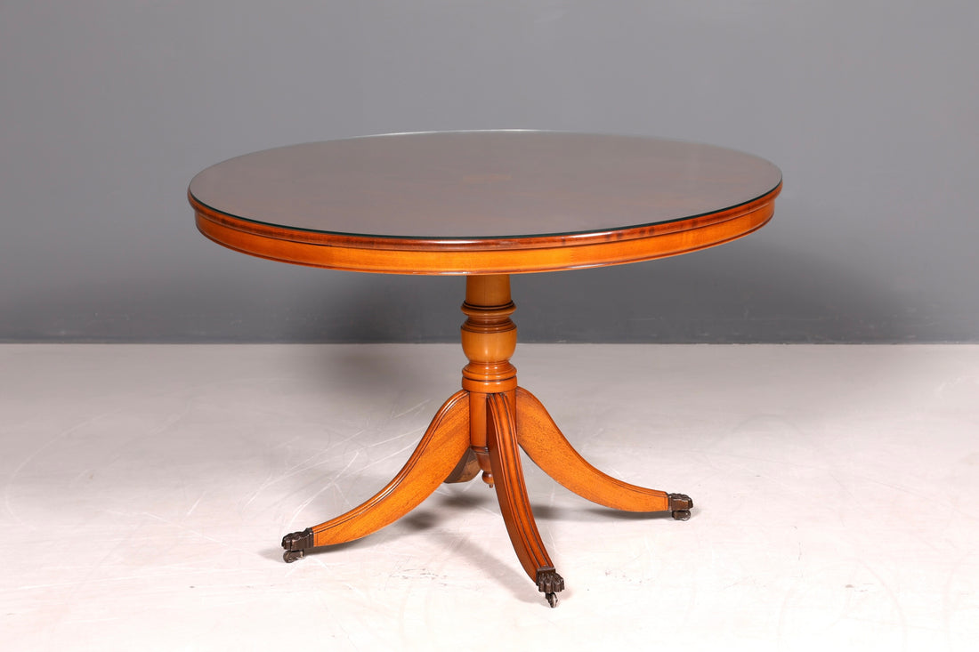 Wunderschöner Englischer Tisch ausziehbarer Esstisch Eibe Antik Stil 60s Küchentisch