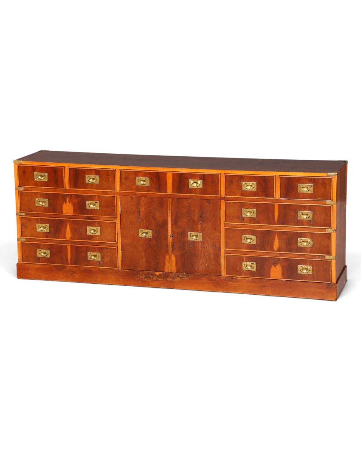 Traumhaftes XXL Maritim Sideboard Englische Schiffs Kommode Englisch Antik Schrank Military Chest