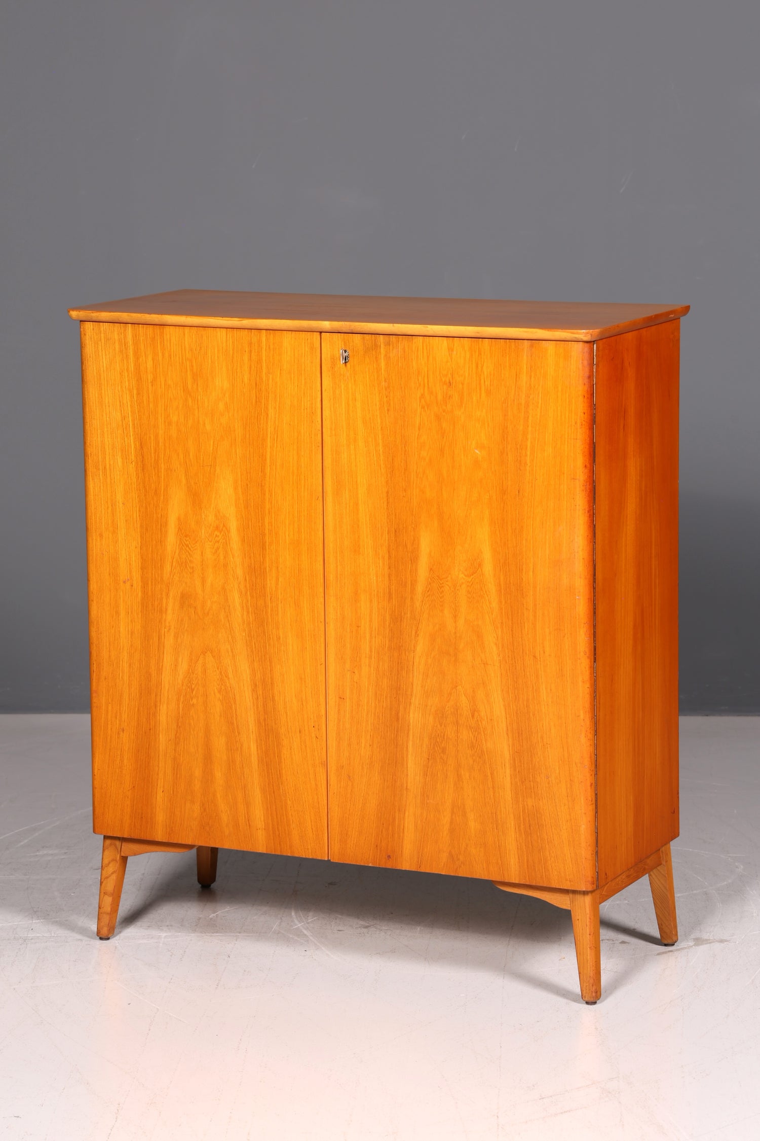 Wunderschöner Mid Century Schrank 60er Jahre Vertiko Highboard Wäscheschrank Aktenschrank Kommode Echt Holz Vintage
