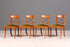 G789 Finish 4x Edle Englische Stühle Englisch Dining Chairs Antik 60er Jahre Regency Küchenstühle Stuhlset (Kopie 2)