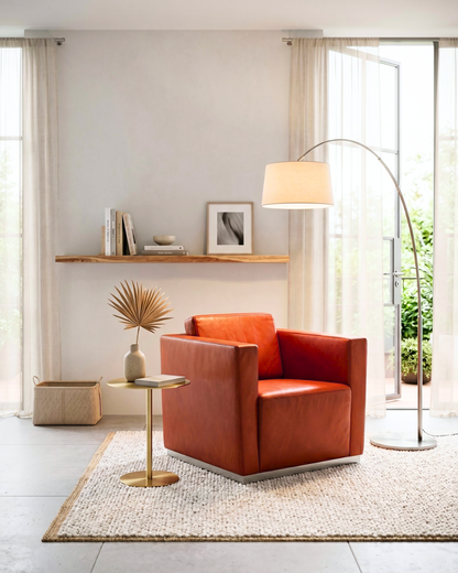 Original Walter Knoll Designer Elton Armchair Model 407 Lounge Chair