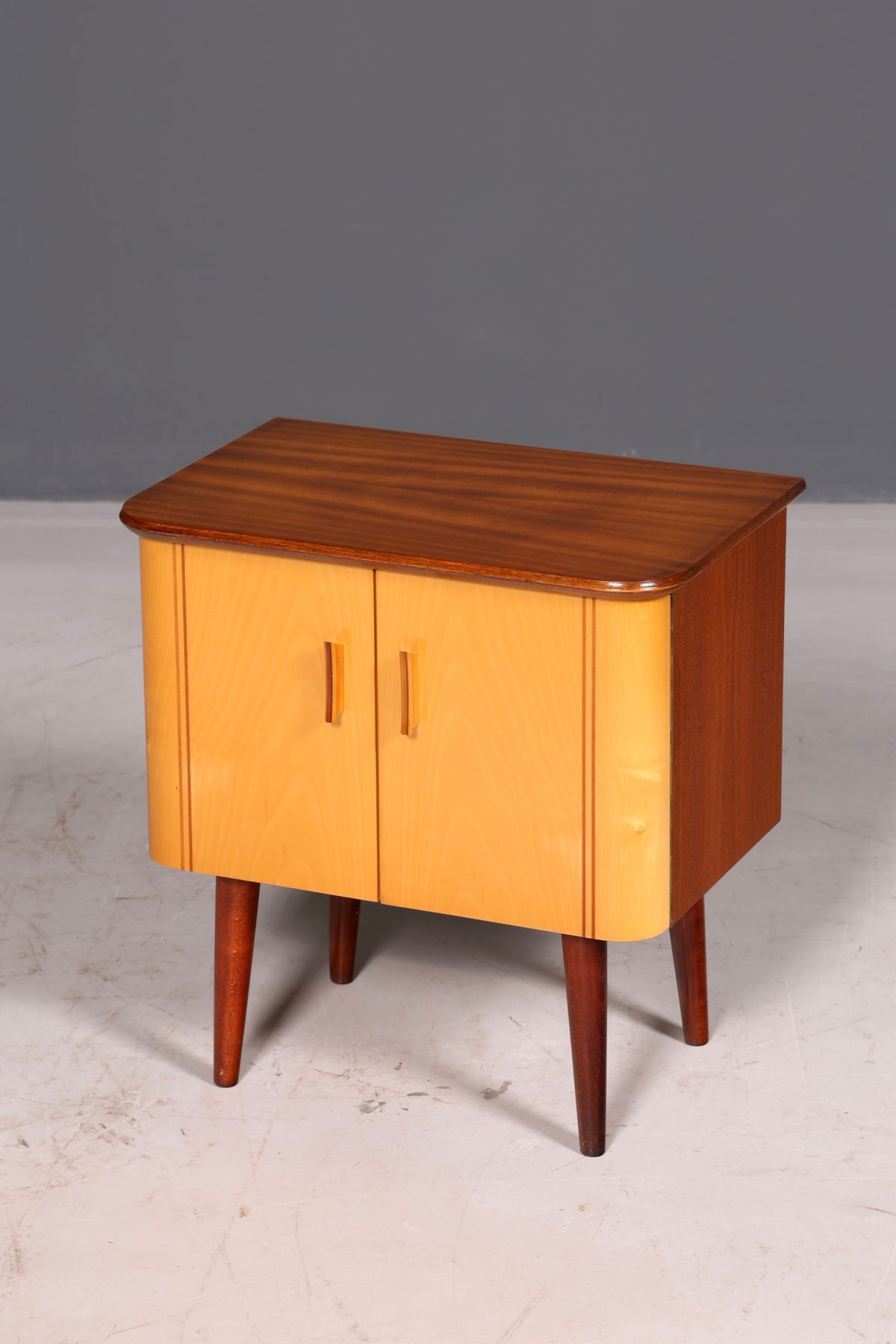 Wunderschöne Mid Century Kommode Vintage Nachttisch 60er Beistellkommode Retro echt Holz