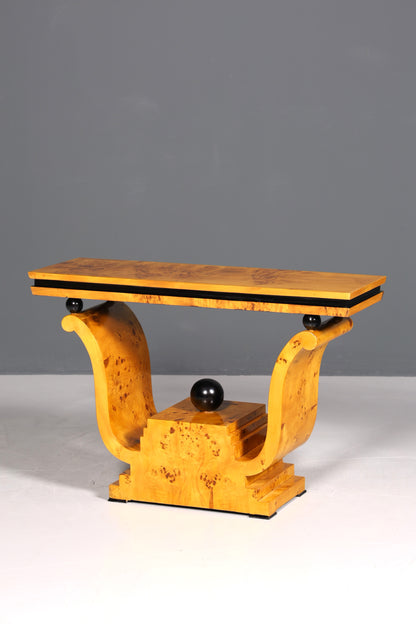 Console murale Art déco en bouleau, étagère d&