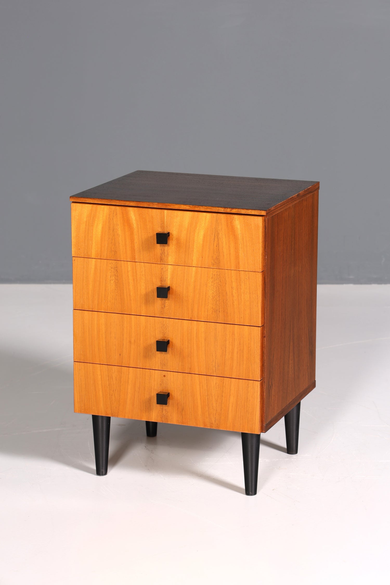 Beautiful mid-century vintage chest of drawers, nightstand, retro 60s hallway chest