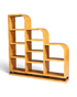 Edles Art Deco Design XXL Bücherregal Birke Luxus Möbel Schrank Kult Regal