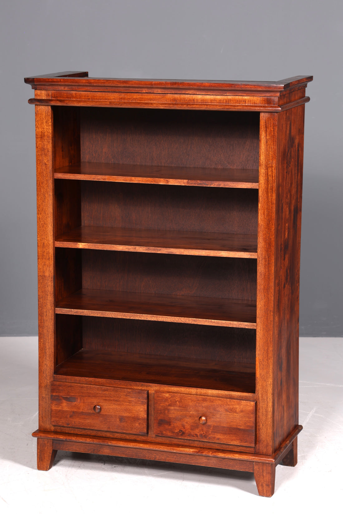 Belle bibliothèque ancienne, bibliothèque en bois véritable, style anglais