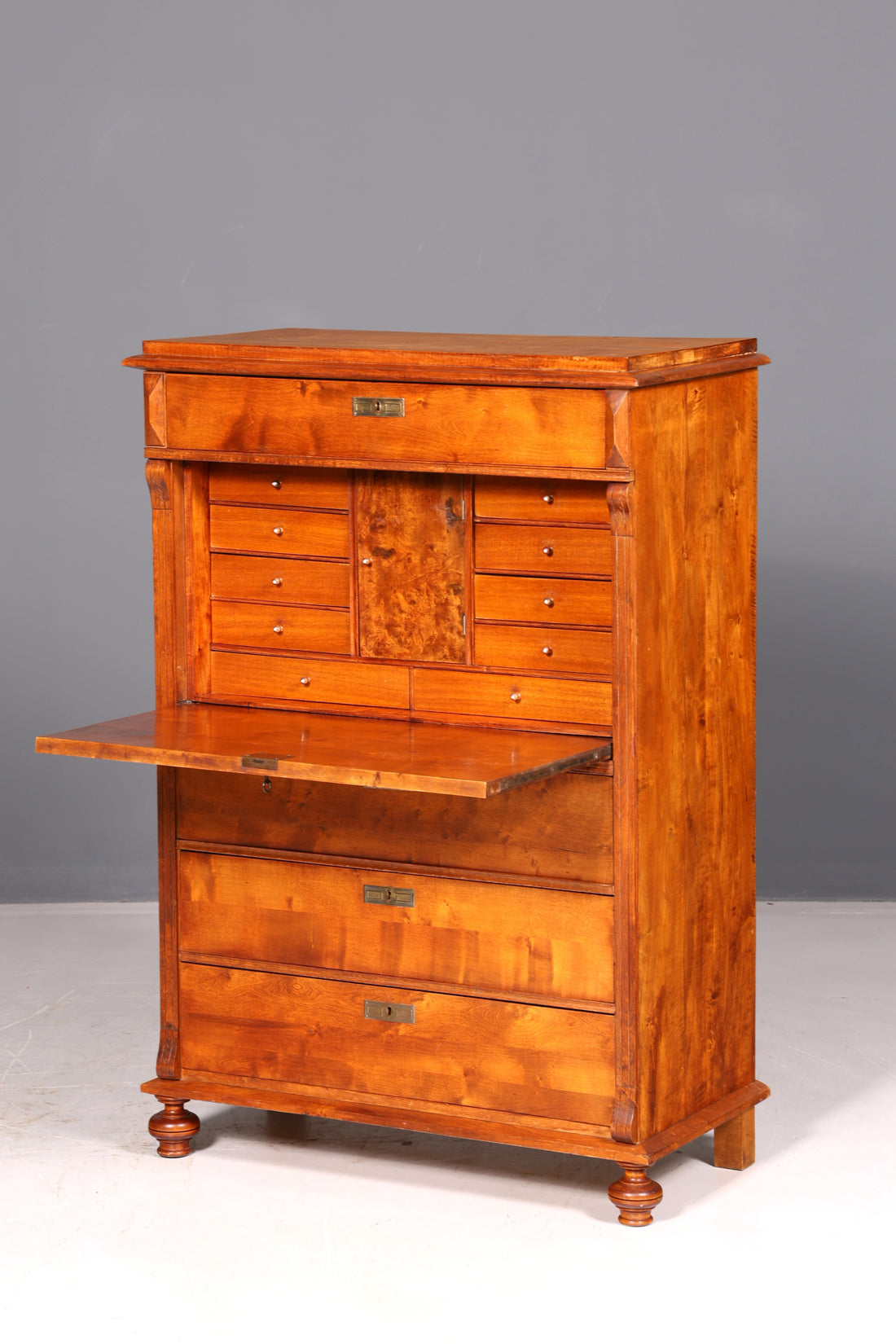 Magnifique secrétaire de l’époque Gründerzeit, commode Art nouveau, commode à tiroirs, antiquité, meuble vintage