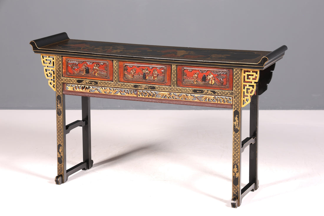 Magnifique console chinoise, table d&