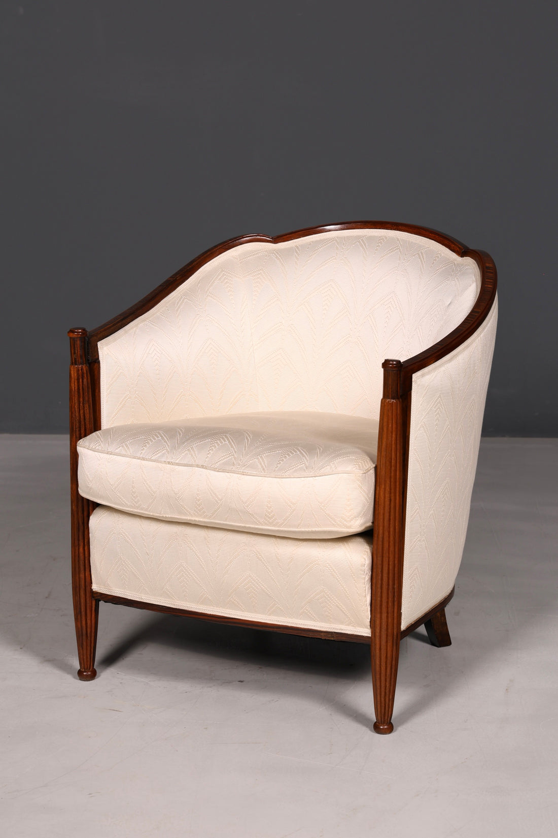 Élégant fauteuil Art déco, fauteuil club, fauteuil lounge, fauteuil à accoudoirs, fauteuil rembourré vintage, 2 sur 2