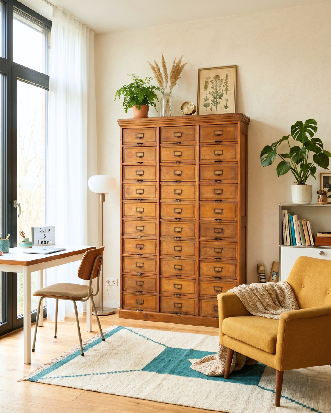 Magnifique commode XXL milieu du siècle, armoire d&