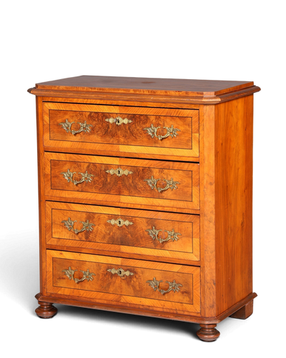 Wunderschöne Gründerzeit Kommode Louis Philippe Nussbaum Schubladenkommode Sideboard um 1880