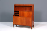 Schlichter Mid Century Schrank Sekretär Bücherregal Retro Highboard Vintage Regal 60s