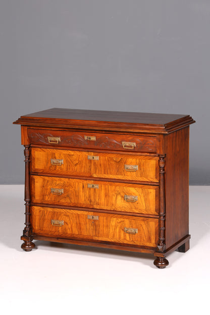 Wunderschöne Gründerzeit Kommode Louis Philippe Antik Sideboard Schubladenkommode Wäschekommode 1890