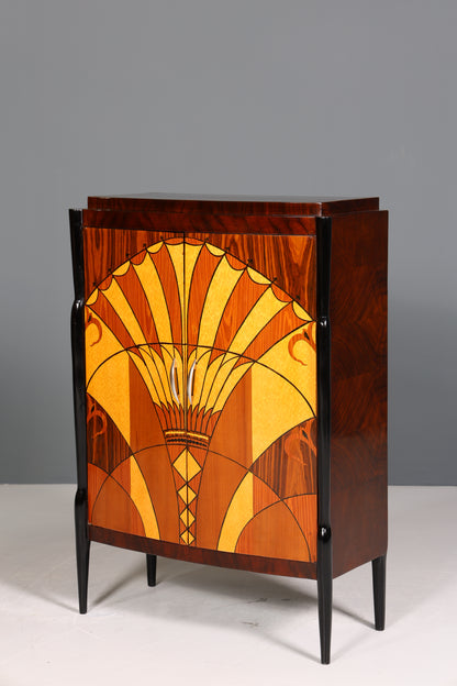 Meuble haut de style Art déco, commode, meuble vertiko, Sun