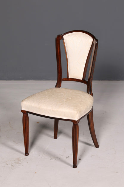 Élégante chaise Art déco vintage Chaise de salle à manger Chaise de secrétaire Chaise rembourrée Chaise à accoudoirs Chaise de cuisine 1 sur 2