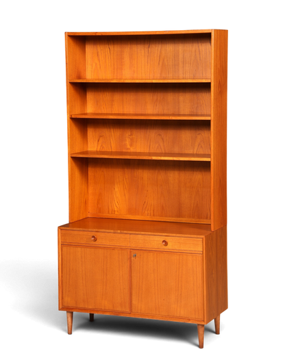 Wunderschönes Mid Century Regal Danish Design Teak Holz Schrank Retro Bücherregal Kommode 1 von 2