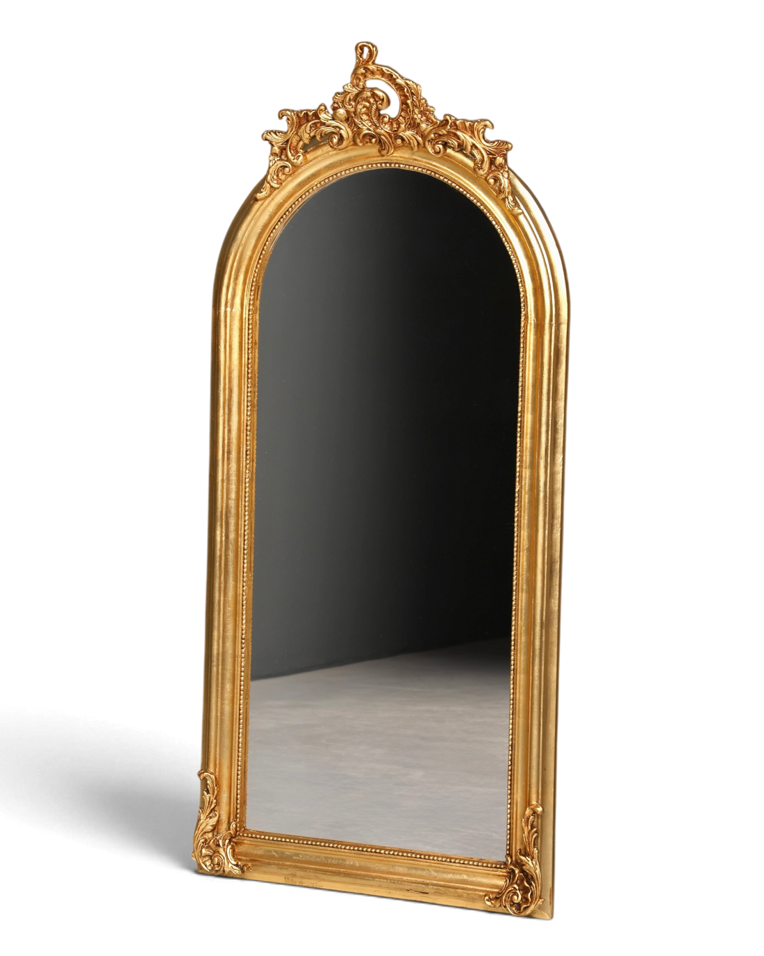 Stilvoller Prunk Barock Stil Standspiegel Antik Stil Ornament Flurspiegel Gold Spiegel