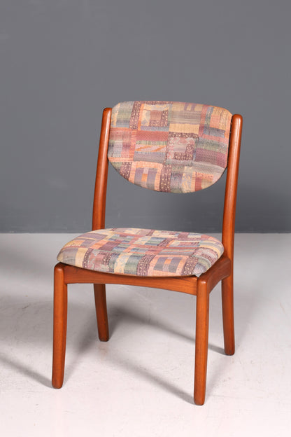 Chaise simple de style Mid-Century, chaise de salle à manger rétro, chaise de cuisine design danois, chaise de secrétaire en teck, 1 sur 2