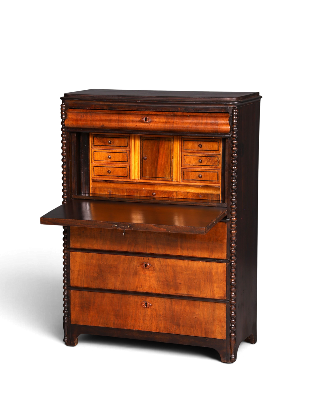 Traumhafter Louis Philippe Sekretär Vertiko Biedermeier Kommode Schubladenkommode