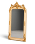 Stilvoller Prunk Barock Stil Standspiegel Antik Stil Gold Creme Ornament Flurspiegel Spiegel Wandspiegel