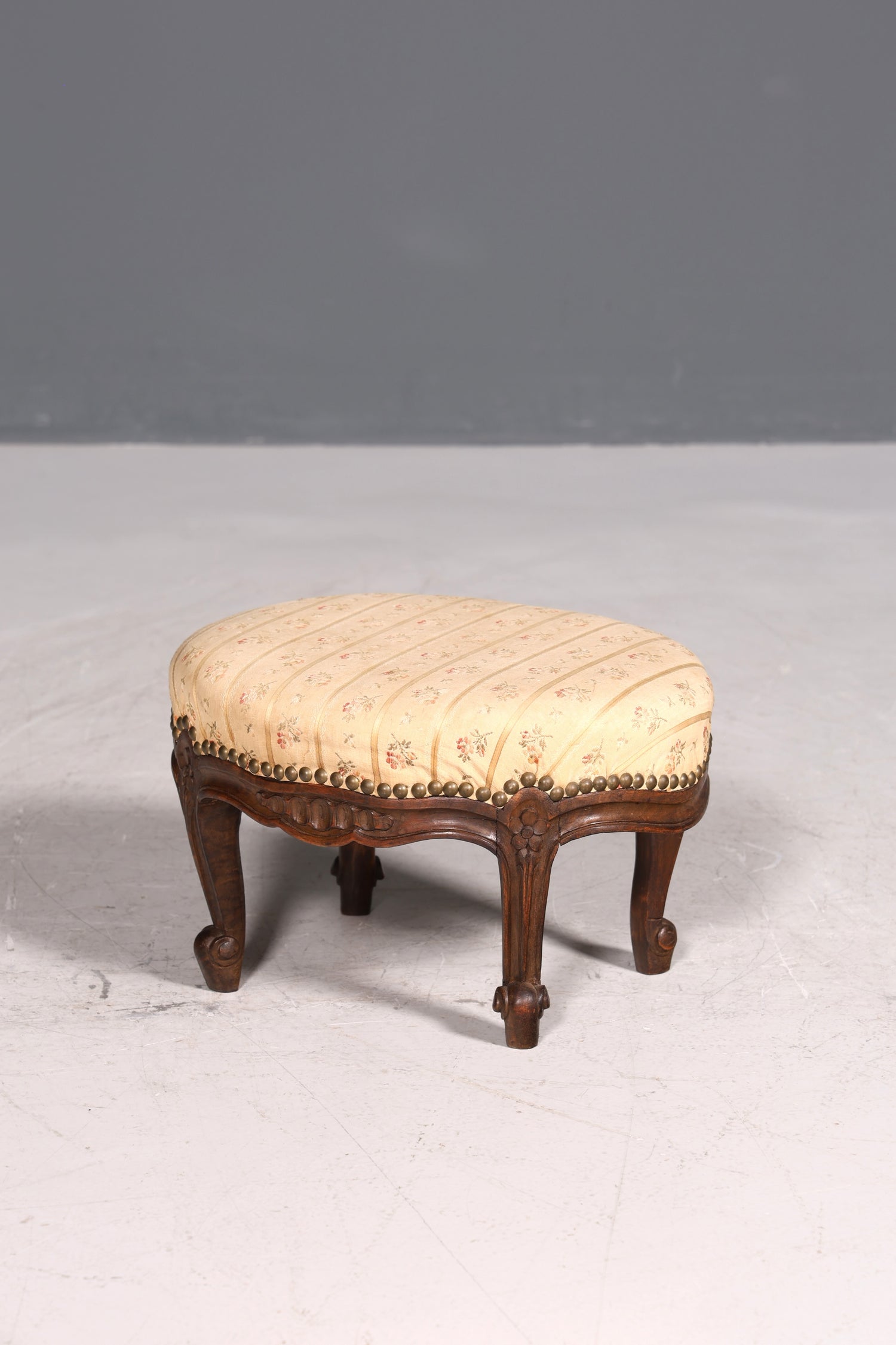 Magnifique tabouret Chippendale, style baroque antique, repose-pieds, tabouret