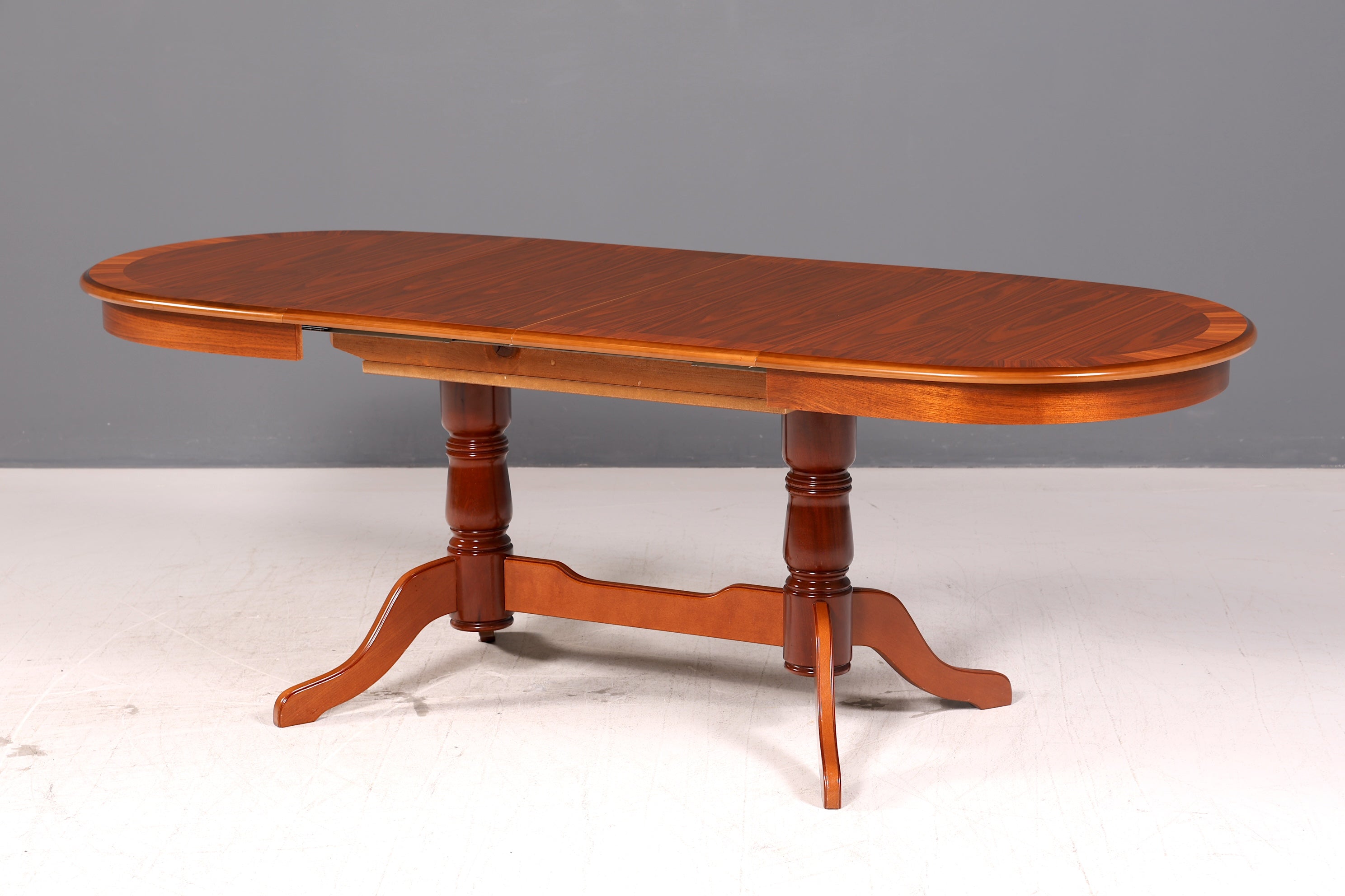 Edler Englischer Esstisch ausziehbar Oval Tisch Esszimmertisch Küchentisch Echt Holz Antik Vintage