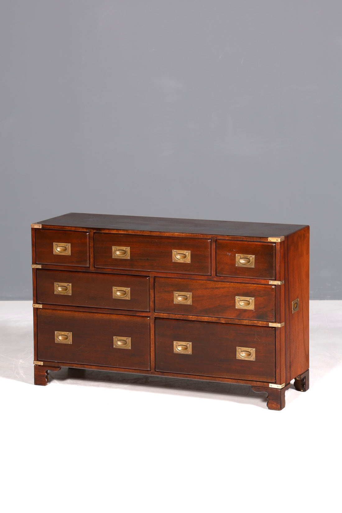 Traumhaftes Maritim Sideboard Englische Schiffs Kommode Englisch Antik Schrank Military Chest