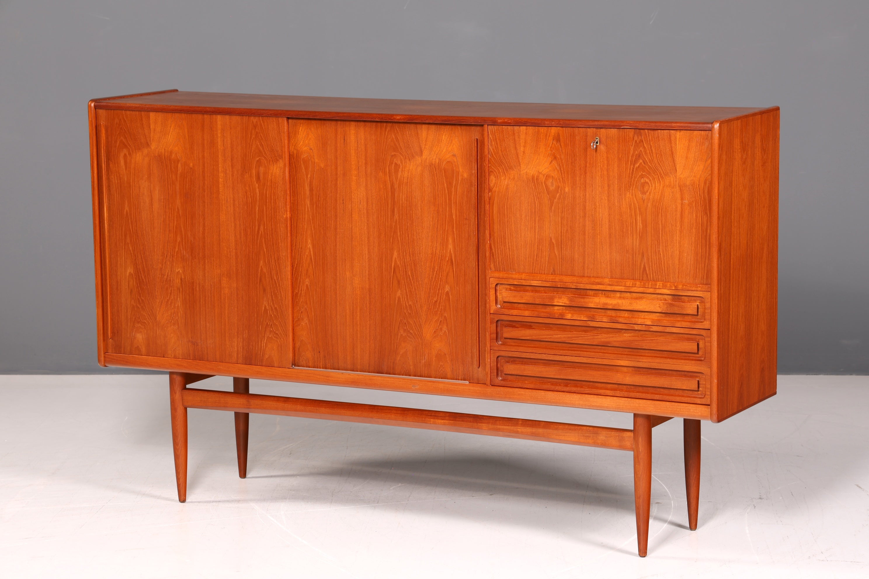 Traumhaftes Original Holger Christensen Møbelmagasiner Sideboard Teak Danish Design Kopenhagen