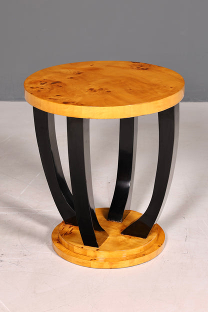 Wunderschöner Art Deco Stil Beistelltisch Antik Stil Tisch Luxus Couchtisch Birke Ablagetisch