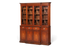 Hauptstadt Möblerei englische Mahagoni Vitrine mit Sprossentüren und Unterschrank im antiken Stil