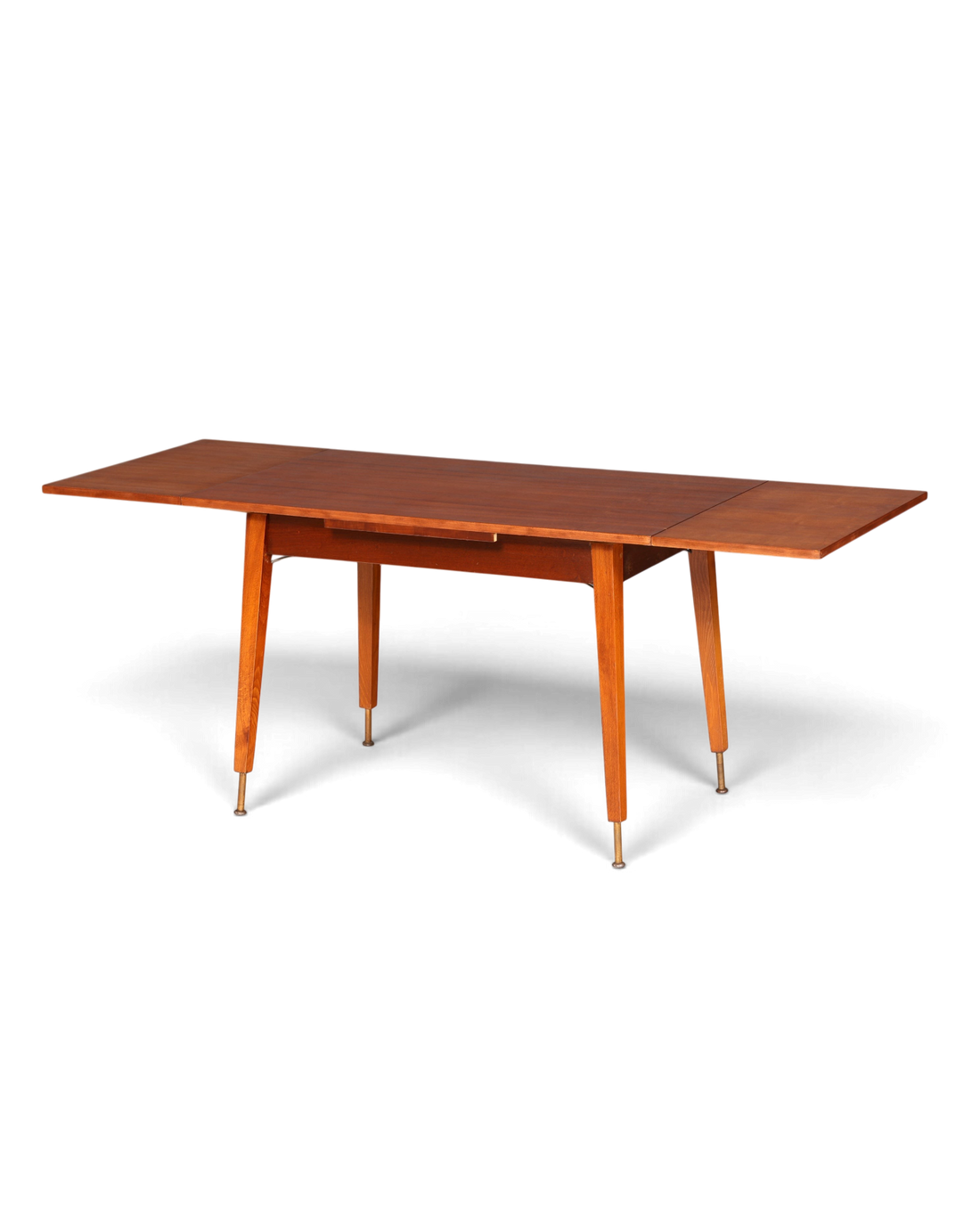 Hauptstadt Möblerei Mid Century Esstisch aus Holz, ausziehbar und höhenverstellbar im 60er Jahre Vintage Design