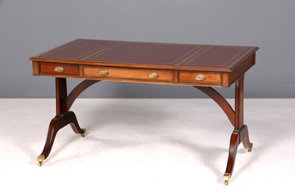 F959 Finish cm Filigraner Englischer Schreibtisch Englisch Desk Bürotisch 60s Office Table