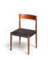 Schlichter Mid Century Stuhl Palisander Retro Sekretär Stuhl echt Leder Danish Design Küchenstuhl 2 von 2