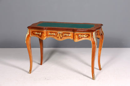 Magnifique bureau de style Louis XV, bureau de bureau français, table de bureau de style ancien