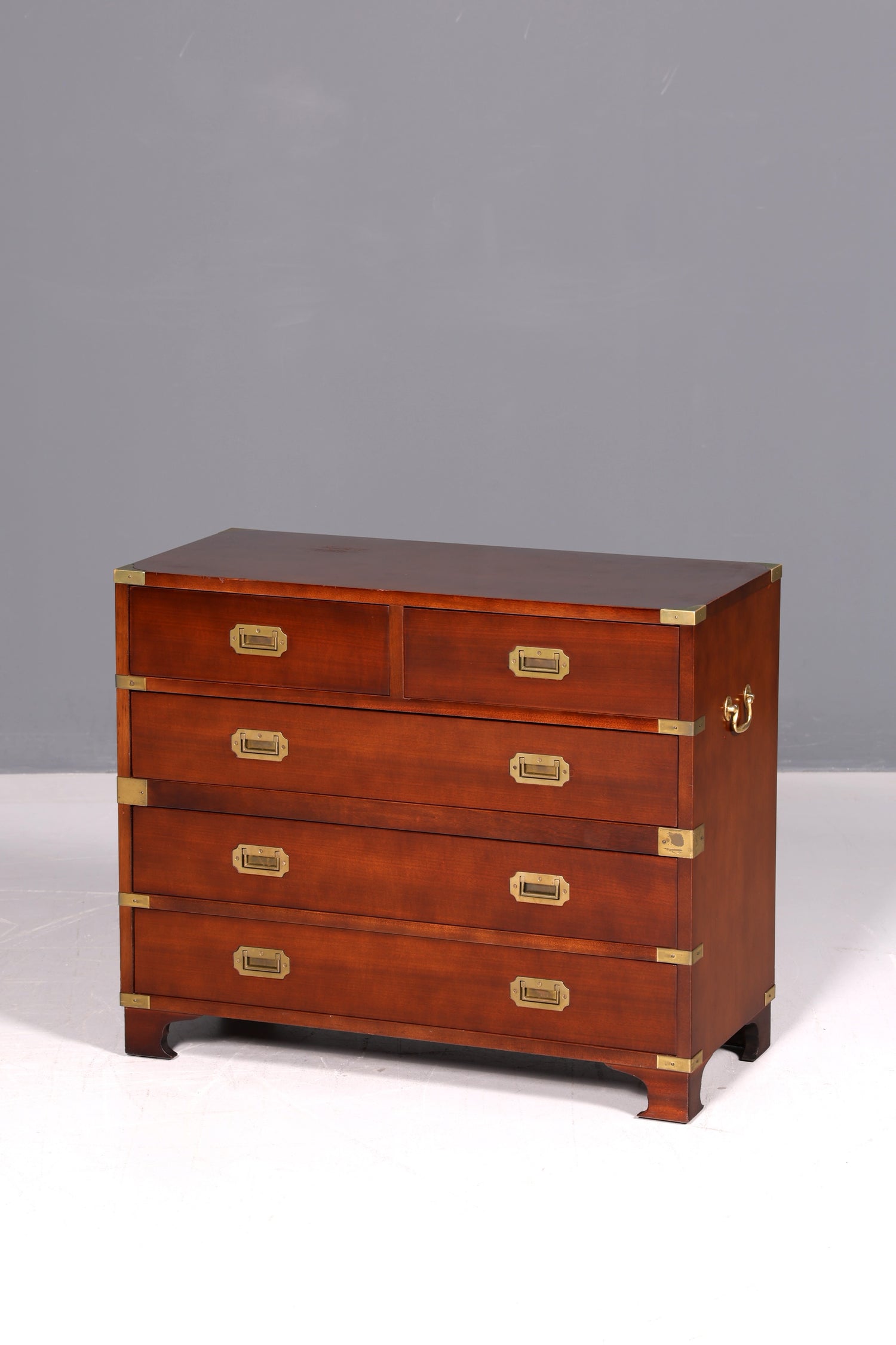 Wunderschöne Maritime Kommode Englisch Military Chest Schrank Schubladenkommode Wäschekommode