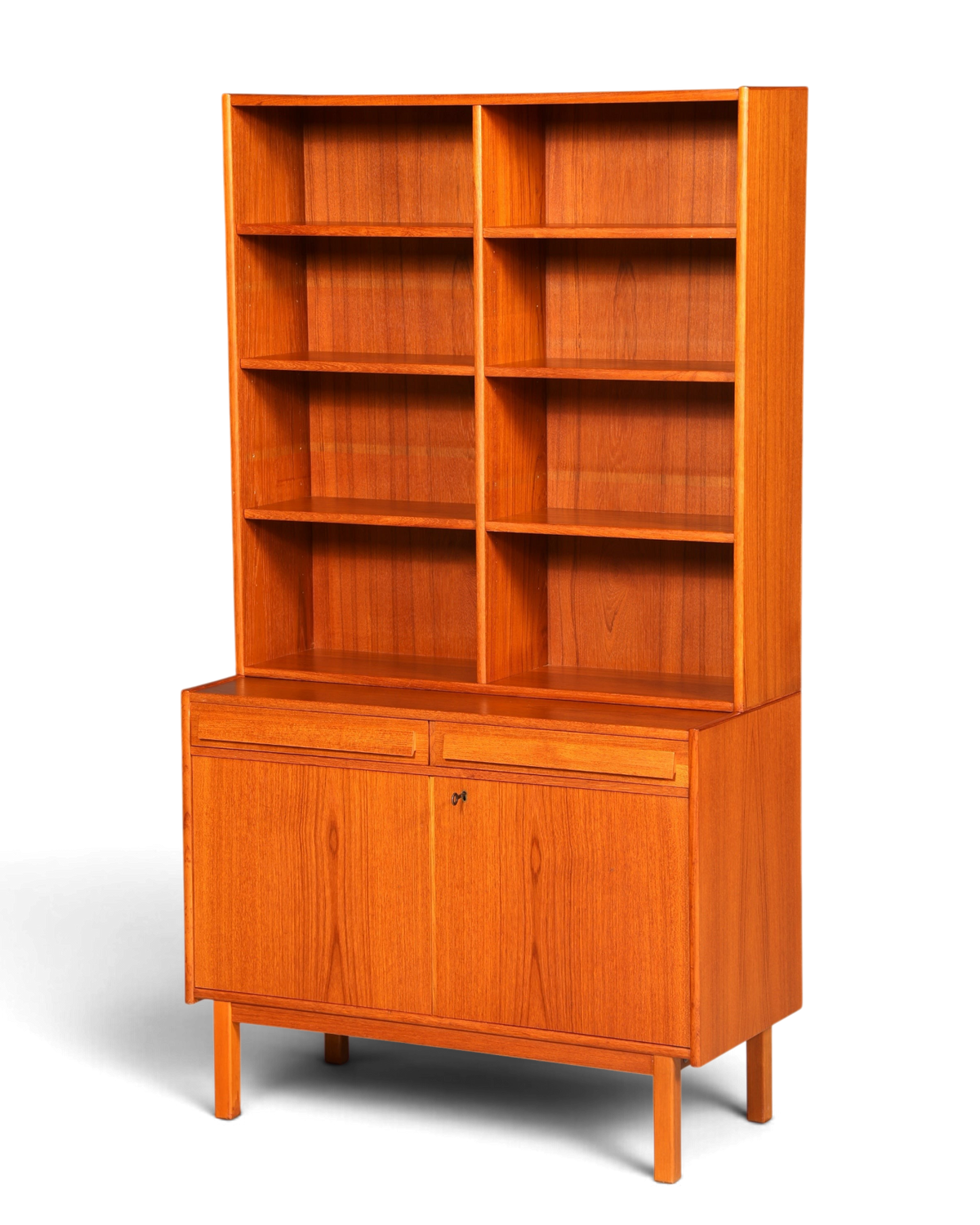 Mid Century Regal Teak Holz Schrank Danish Design Retro Kommode – Hauptstadt Möblerei Berlin