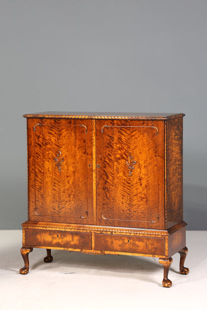 Traumhafter Chippendale Schrank Barock Stil Vertiko Highboard Antik 50s 60s Kommode