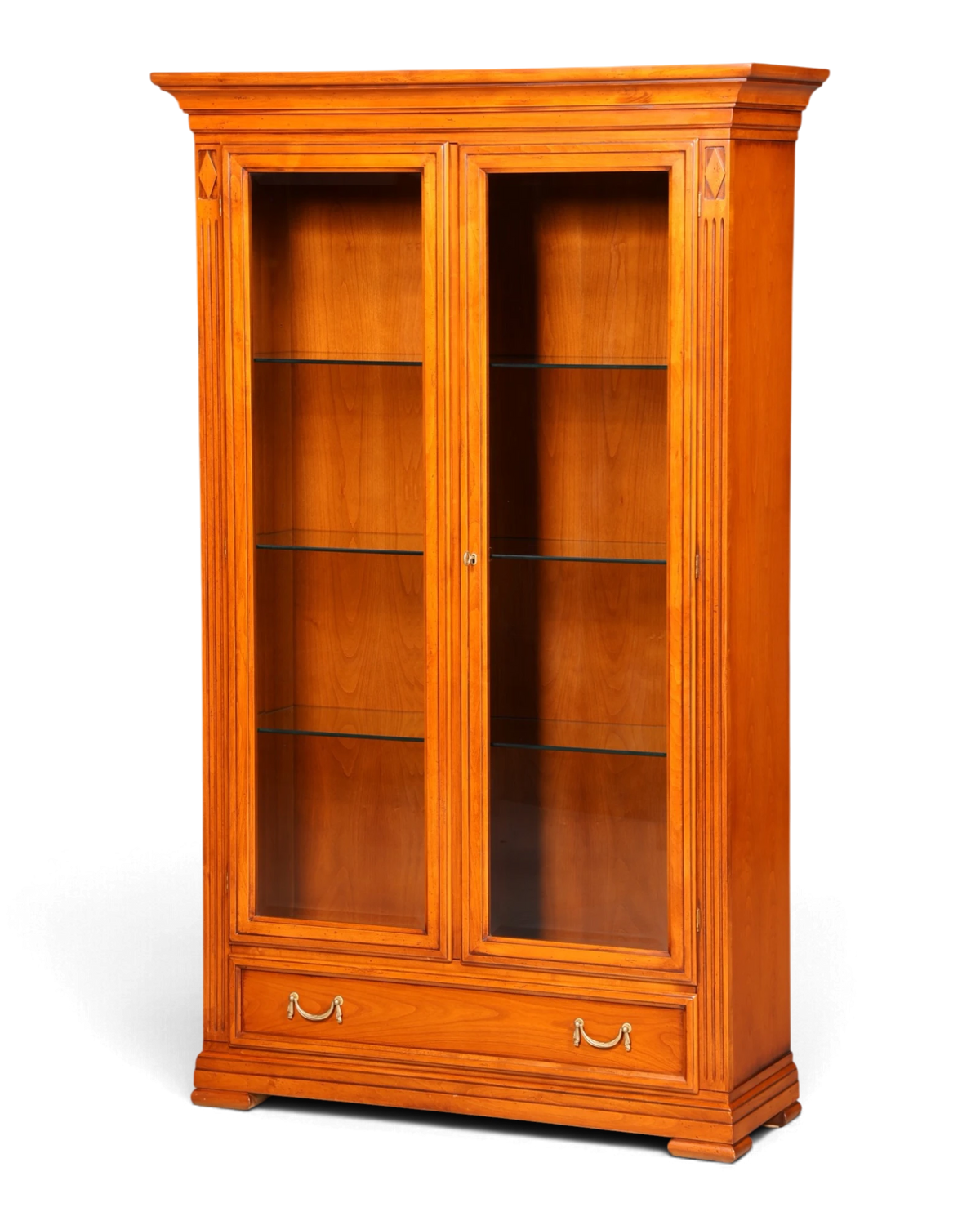 Beautiful original Selva display cabinet with lighting, glass display cabinet, buffet cabinet, solid wood