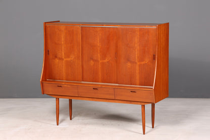 Traumhaftes Mid Century Sideboard Teak Highboard Schrank Vintage Danish Design Kommode