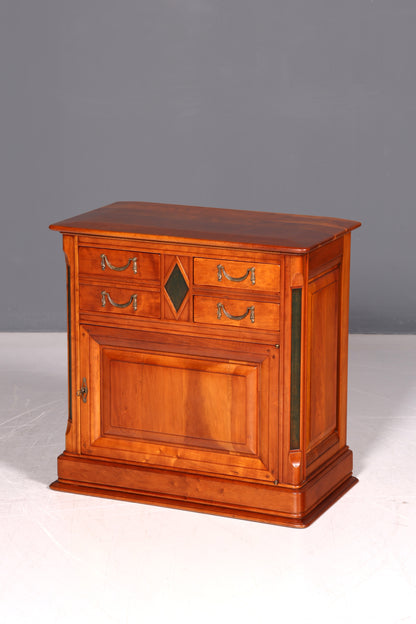 Edle Kommode im Biedermeier Stil Englischer Stil Eibe Echt Holz Sideboard Antik