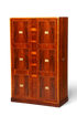 Hauptstadt Möblerei maritimer Military-Chest-Schrank aus Eibenholz mit versenkten Messinggriffen und zwei Türen
