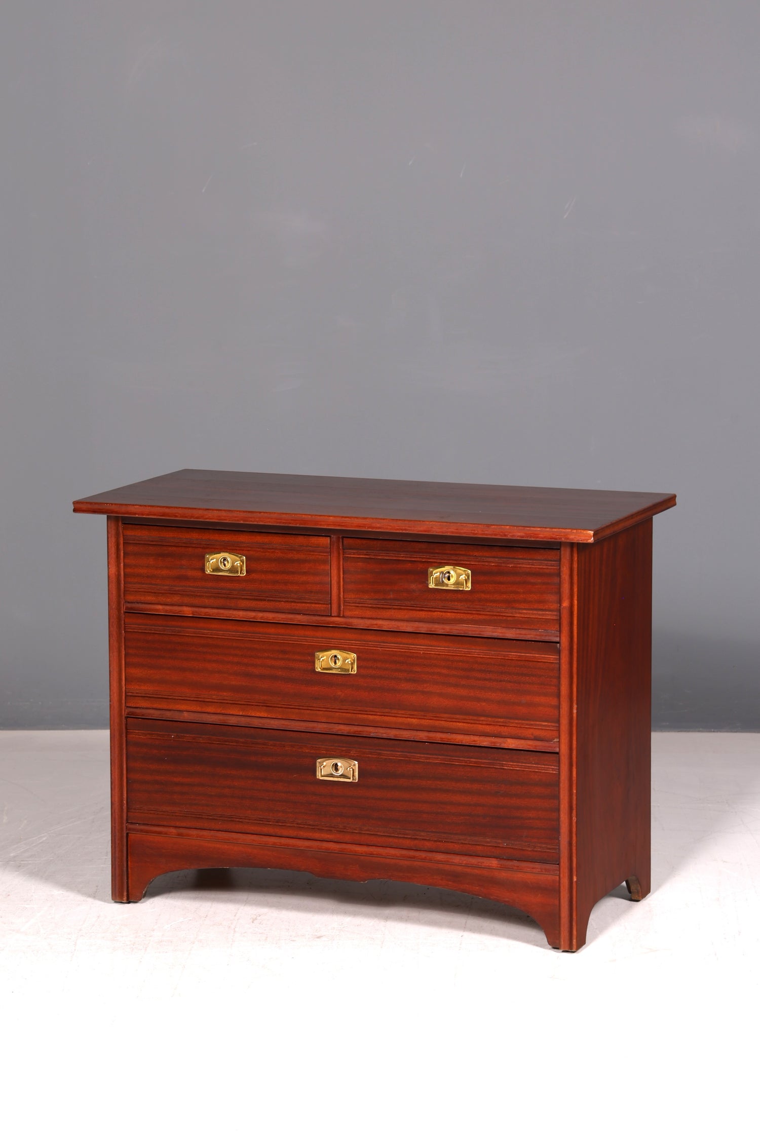 Edle Jugendstil Kommode Antik Massiv Echt Holz Sideboard Vintage Schubladen