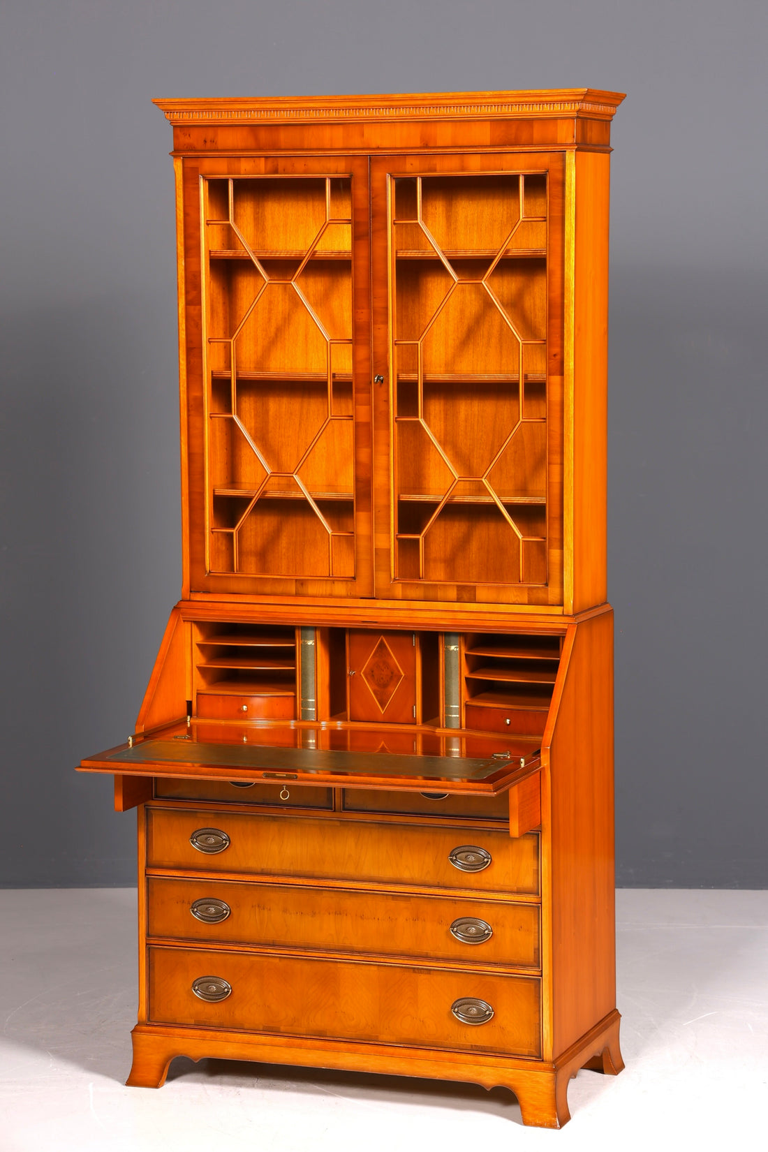 Secrétaire anglais élégant, bureau Heldense d&