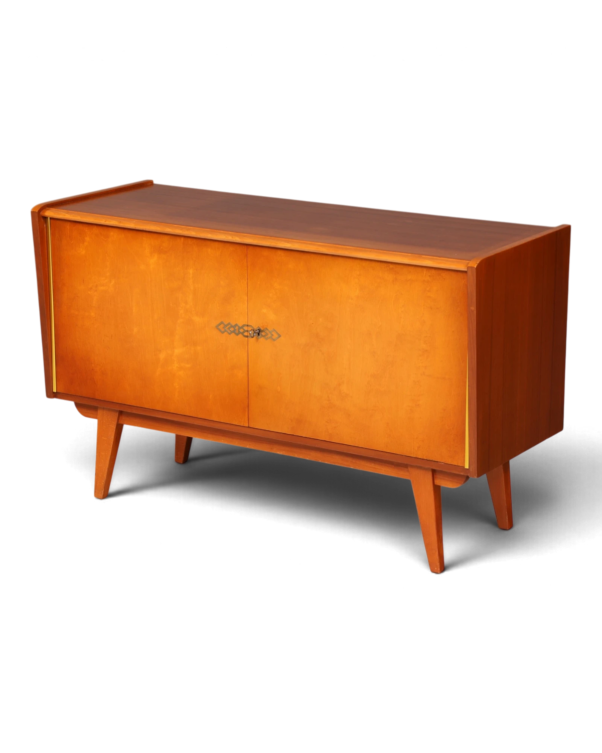 I176 Finish Wunderschöne Mid Century Kommode Vintage Schrank Retro Flur Kommode 60s Regal Sideboard (Kopie)